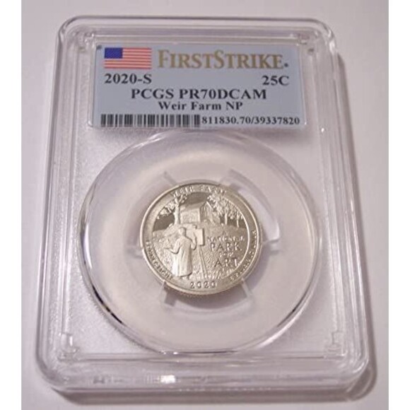 2020 S Clad Weir Farm NP Quarter Proof PR70 DCAM PCGS FS - Picture 1 of 2